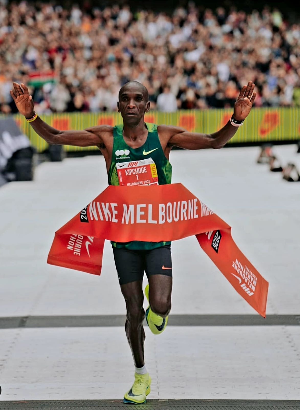 The Ultimate Boundary: Eliud Kipchoge, 41, Hits Iconic MCG For Six With Historic Course Record, His 17th Marathon Victory