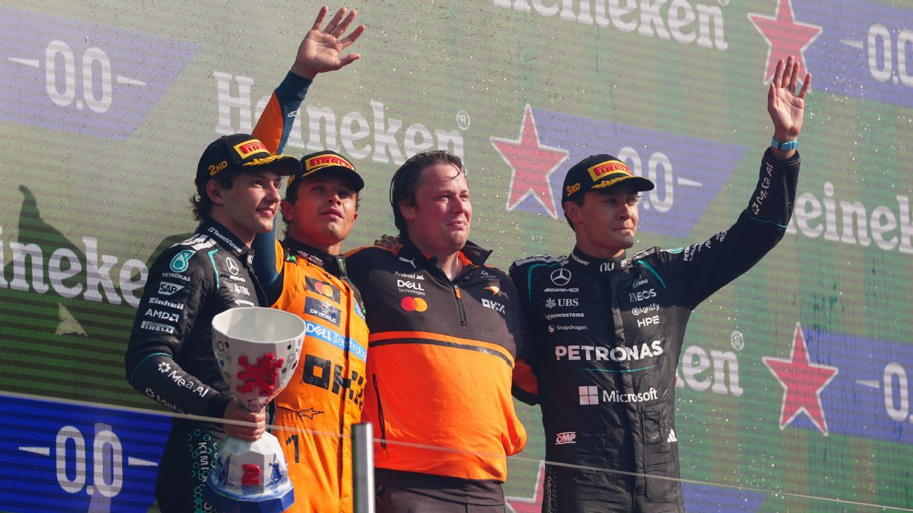 Lando cooks in Zandvoort chaos as Mercedes flop the strategy